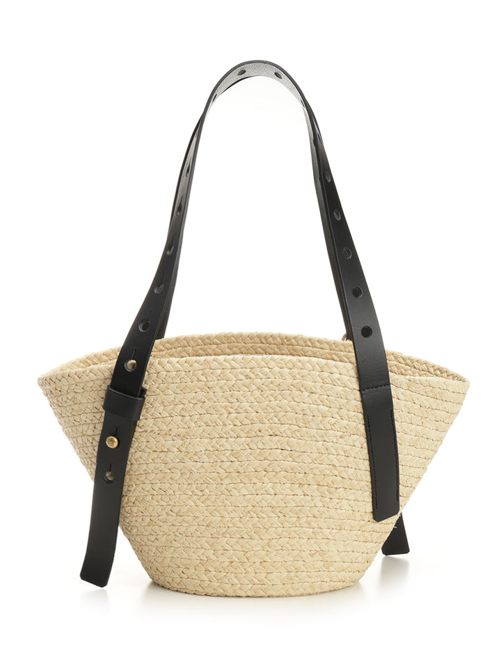 Loewe Punch Hole Basket Bag Shoulder Bags - Beige | bfc20bcf9f56e7ec0f2330f9145307fb2e3d2cea