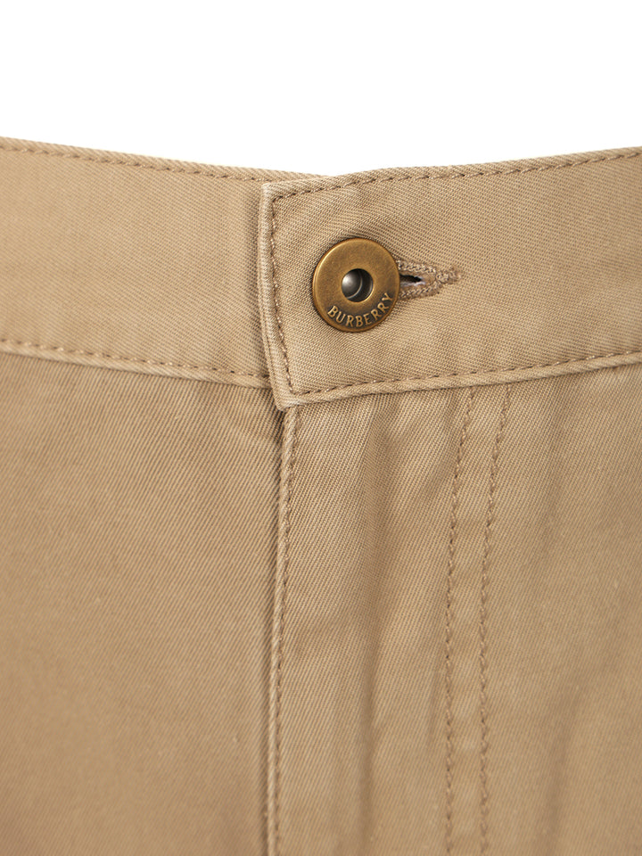 Burberry Cotton Trousers - Marrone | e6785e65a124fe444089eda48b402f939c0165a9