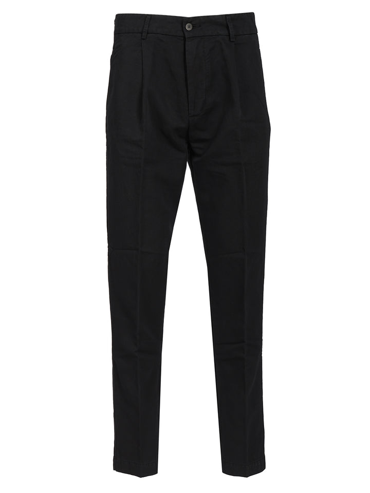 Original Vintage Linen And Cotton Trousers - Blu | ceb91a01edbb016e78e12058f60e35a3b3c7c029