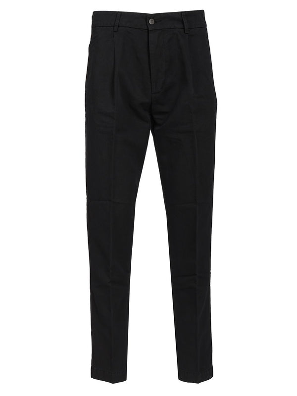 In Leinen Und Baumwolle Hose Blau