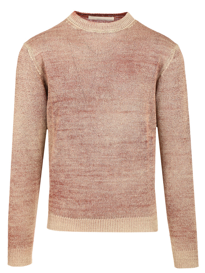 Original Vintage Heavy Linen Crewneck Sweater Knitwear - Rosso | 4bf072fa02baefd845aaab5ea79a39045bc22d00