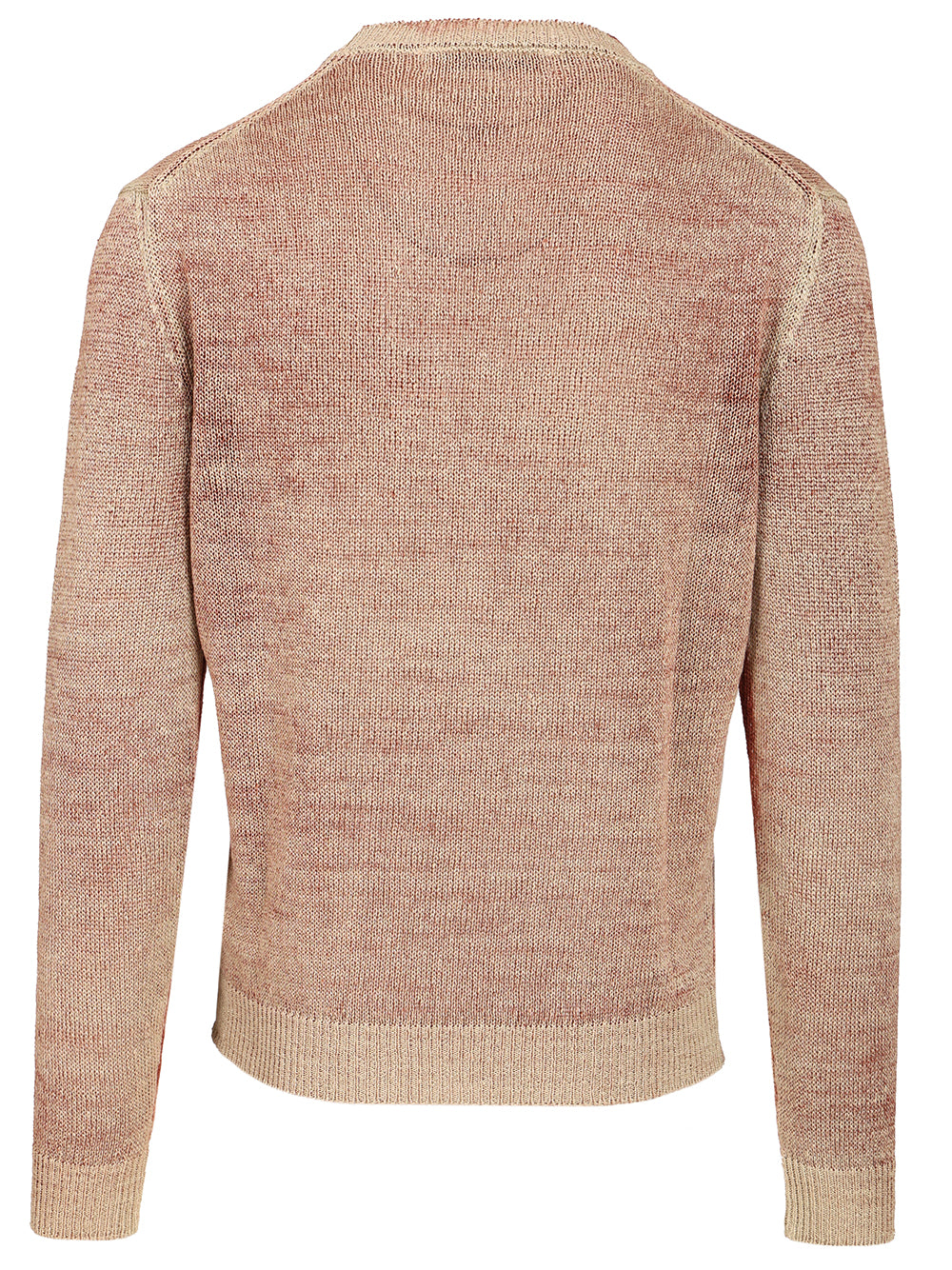 Original Vintage Heavy Linen Crewneck Sweater Knitwear - Rosso | 25716f130495ff7ebaa98d6e16a4dbe13cc1f61c
