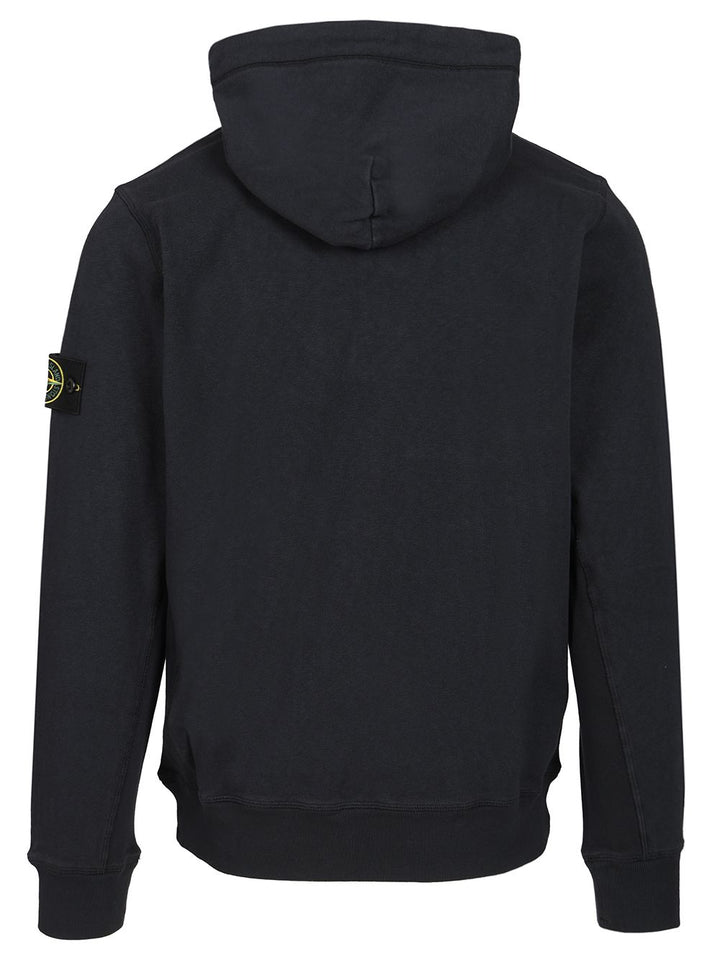 Stone Island Cotton Hoodie Sweatshirts - Blu | 14d9a7f552c4f786ba99f0d7de66a37036bec3ab