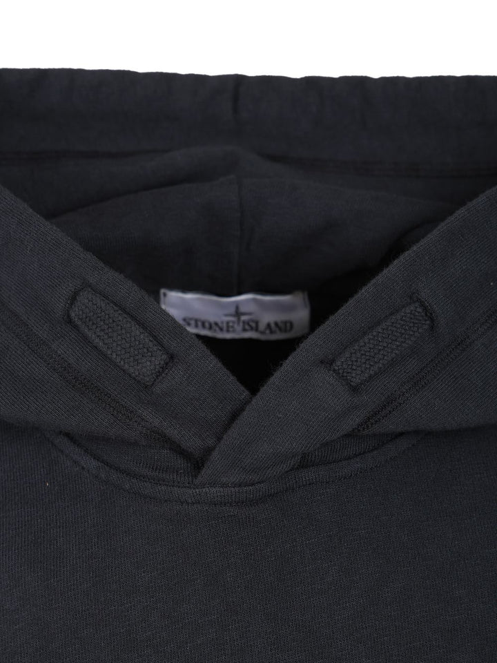 Stone Island Cotton Hoodie Sweatshirts - Blu | d9790b075653388bc1916df47217b6971ba3cc29
