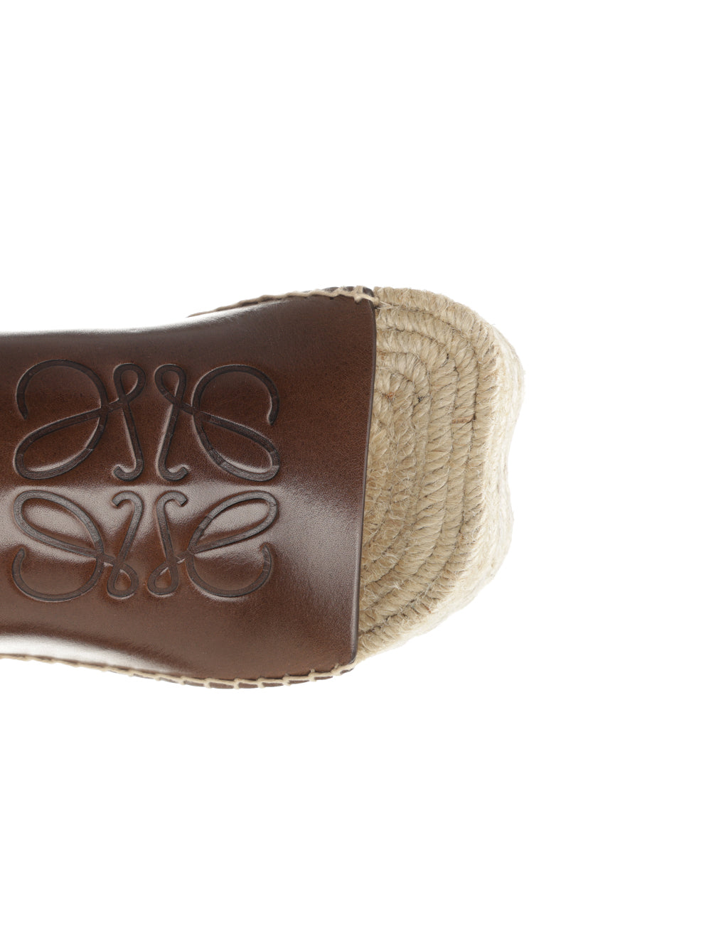 Loewe Petal Platform Espadrilles In Vegetable Tanned Calfskin Sandali - Marrone | 1ef5b2a5a0322c0a535419602fe53baeda1b1341