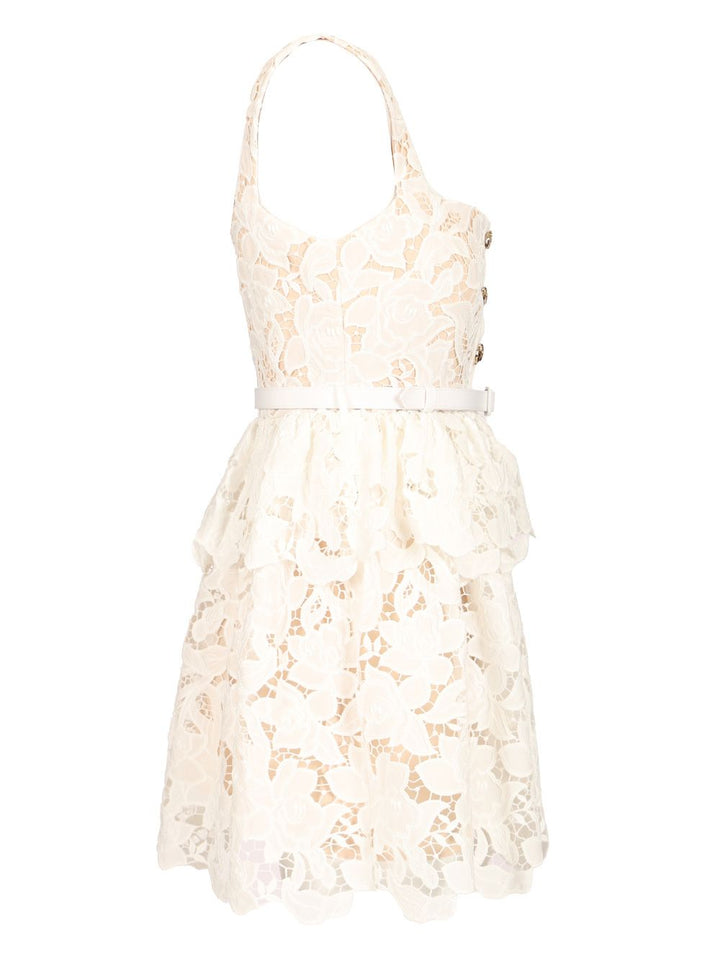 Self-Portrait Lace Mini Dress Abiti - Bianco | 4c55556451c751ee9ca7fe5285291560a1727249