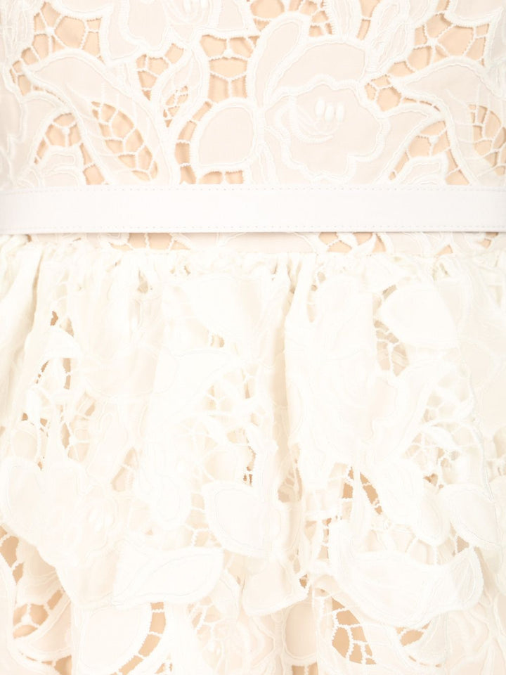 Self-Portrait Lace Mini Dress Abiti - Bianco | 1fb037aea626204dcb4babf607daac1e553cb15a