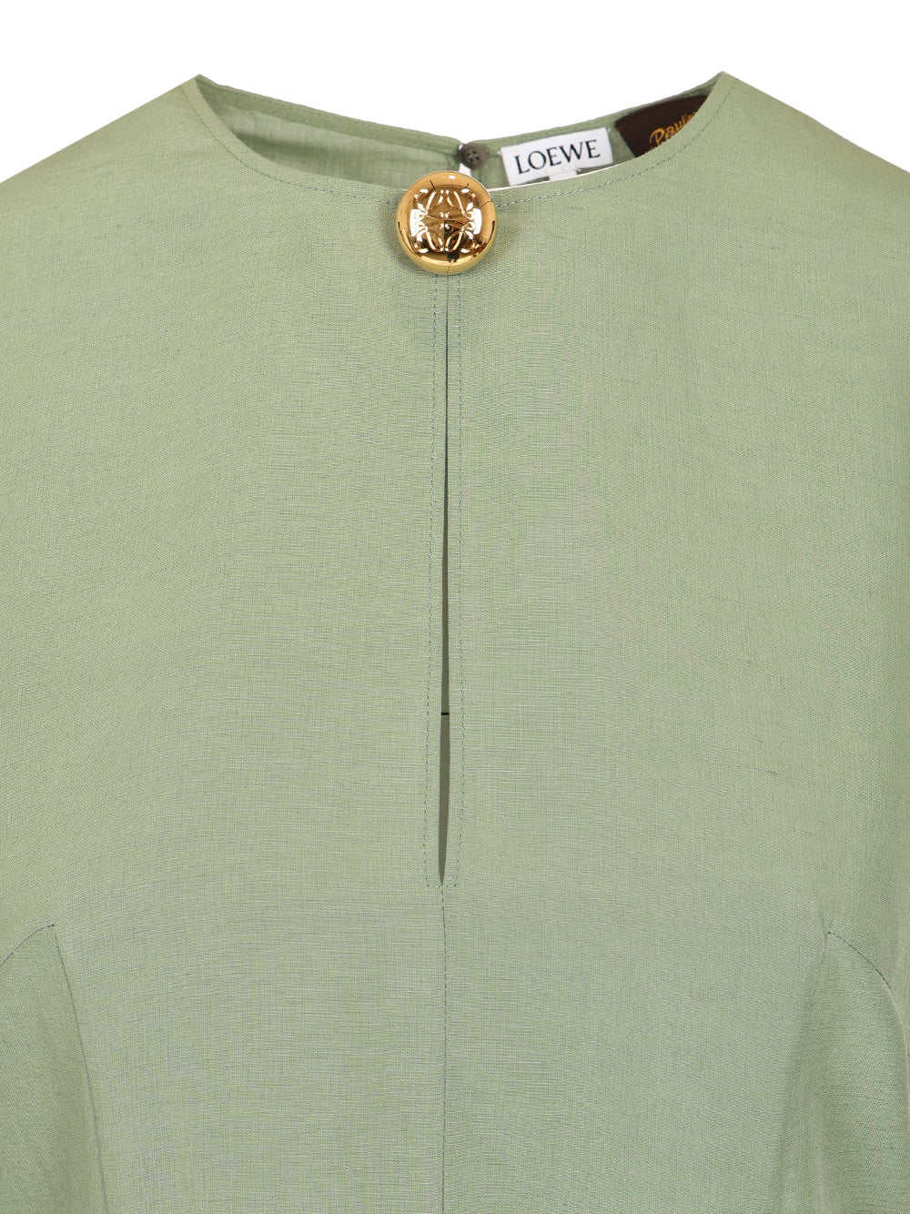 Loewe Pebble Dress In Viscose And Linen Abiti - Verde | ddf38870afc7d30dd817f0cfbc31c4a3070d699e