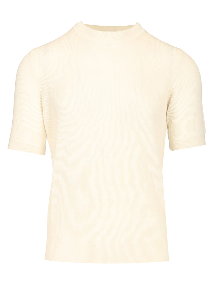 Mauro Ottaviani Ribbed T-Shirt - Bianco | 1d1ab934d4b00309d183ef971a7d4ae226ff2465