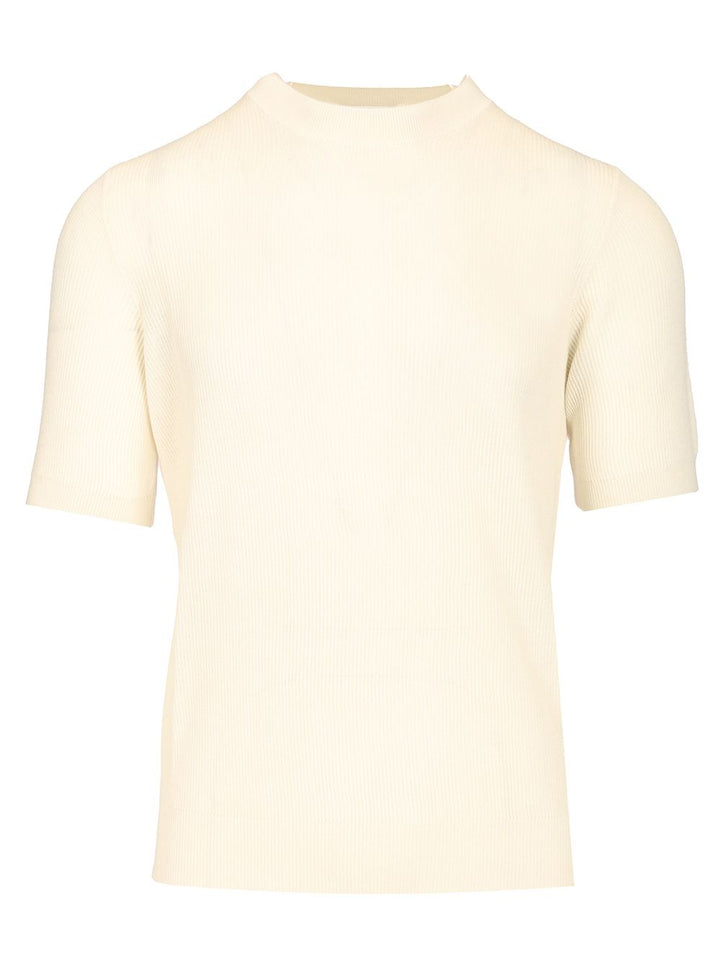 Mauro Ottaviani Ribbed T-Shirt - Bianco | 21c27462ea476822e2a02245eebabb15bb68a765