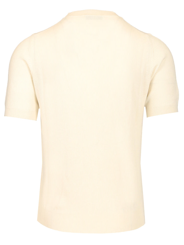 Mauro Ottaviani Ribbed T-Shirt - Bianco | c1b2cc96f9187ff4851968feae02b114bc2461ec