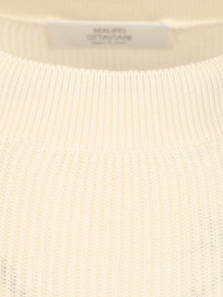 Mauro Ottaviani Ribbed T-Shirt - Bianco | 4d04fc899f512a3d122d093f40497470574e1159