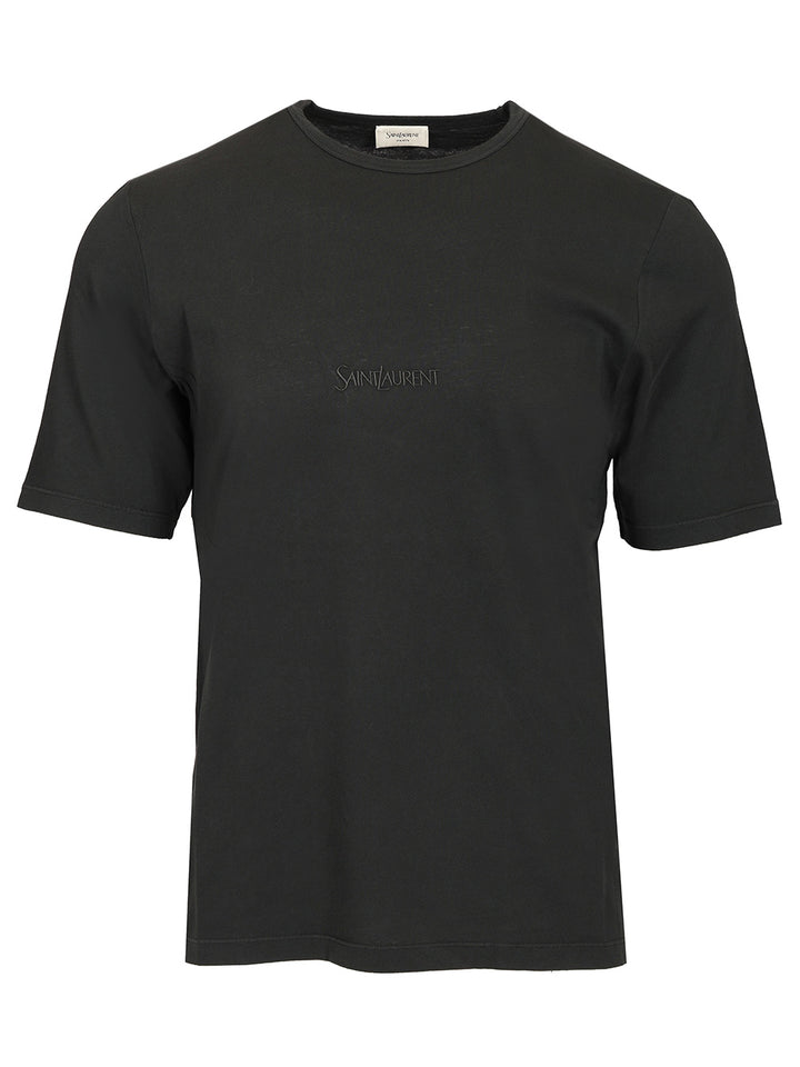 Saint Laurent Cotton T-Shirt - Nero | eb82b14a59d7ead625171cdccea77bc4d8c19008