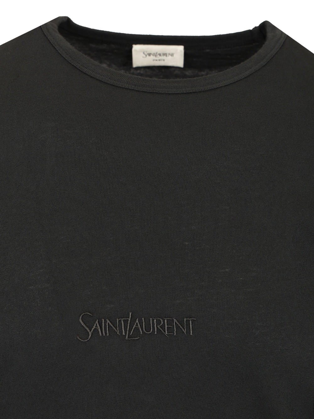 Saint Laurent Cotton T-Shirt - Nero | 3f00282d4340fe2fd9c4ef3f5f267fe9098234fc
