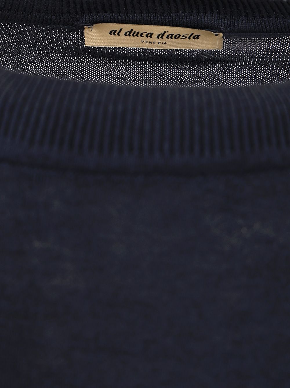 Al Duca D'Aosta 1902 Cotton Sweater Knitwear - Blu | 011cd9a290c4625fa540a38eb0bc985d28644da3