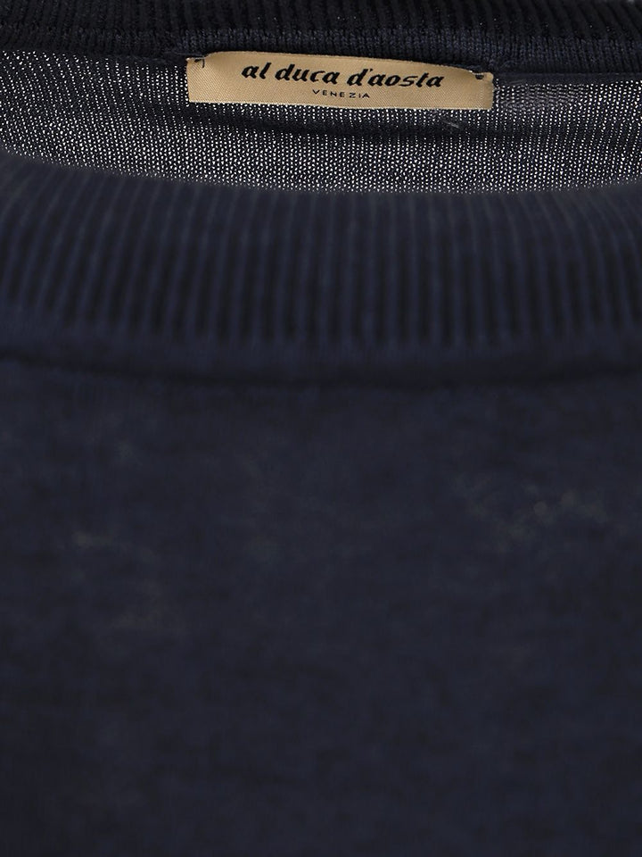 Al Duca D'Aosta 1902 Cotton Sweater Knitwear - Blu | 011cd9a290c4625fa540a38eb0bc985d28644da3