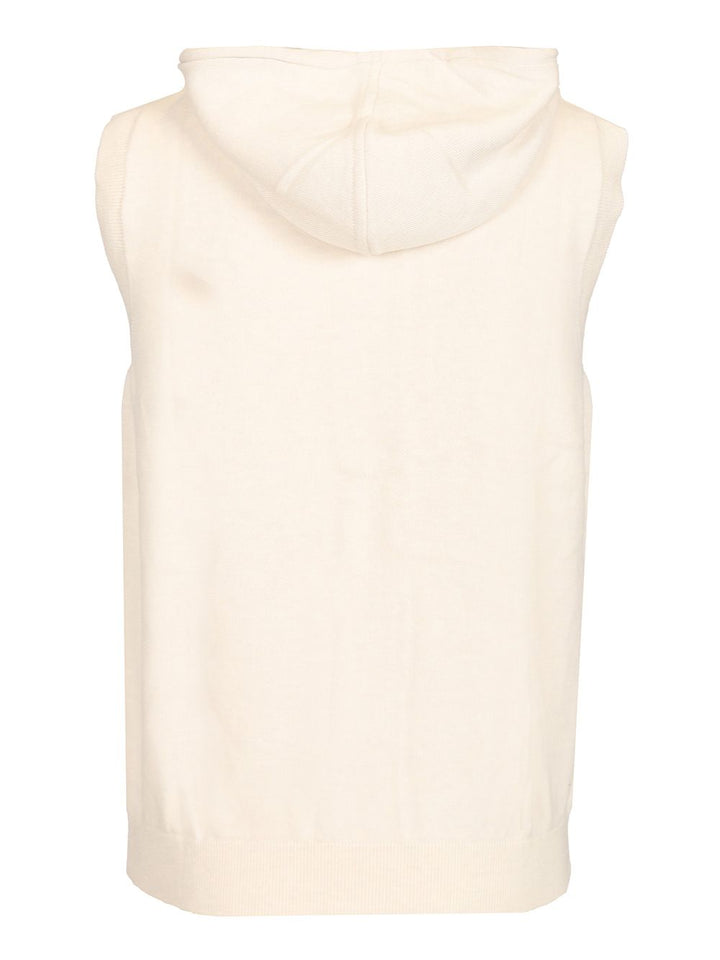 Al Duca D'Aosta 1902 Sleeveless Sweatshirt Knitwear - Bianco | 03049aca42e0f2dc792eba6a620671165ea9b9a3