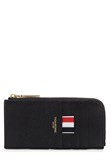 Thom Browne Black Grained Leather Zipped Wallet Wallets - Nero | a59ddcda6e6ef54dd001fe2b3e574769c1f72e43