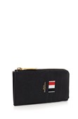 Thom Browne Black Grained Leather Zipped Wallet Wallets - Nero | eec17321a72d049dfd47e3621a5ac48be6ab1051
