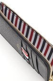 Thom Browne Black Grained Leather Zipped Wallet Wallets - Nero | a0f34b1be0517c0ebf9bbe5467ec7ae05b64e5d8