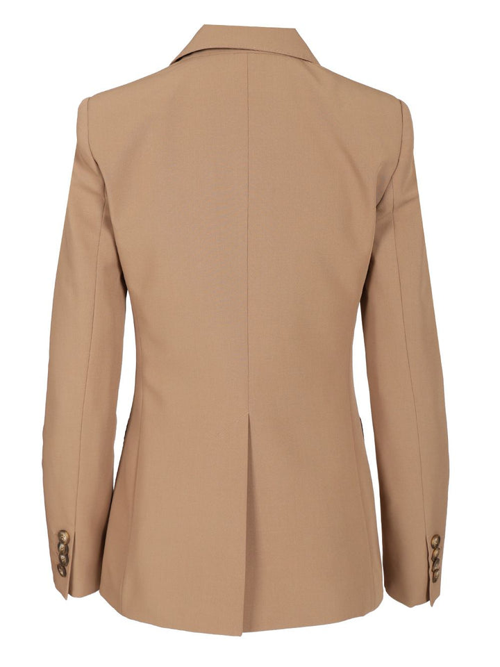 Al Duca D'Aosta Double-Breasted Blazer Giacche - Beige | da373be5b3859952777d30724acb29f7a0160c47