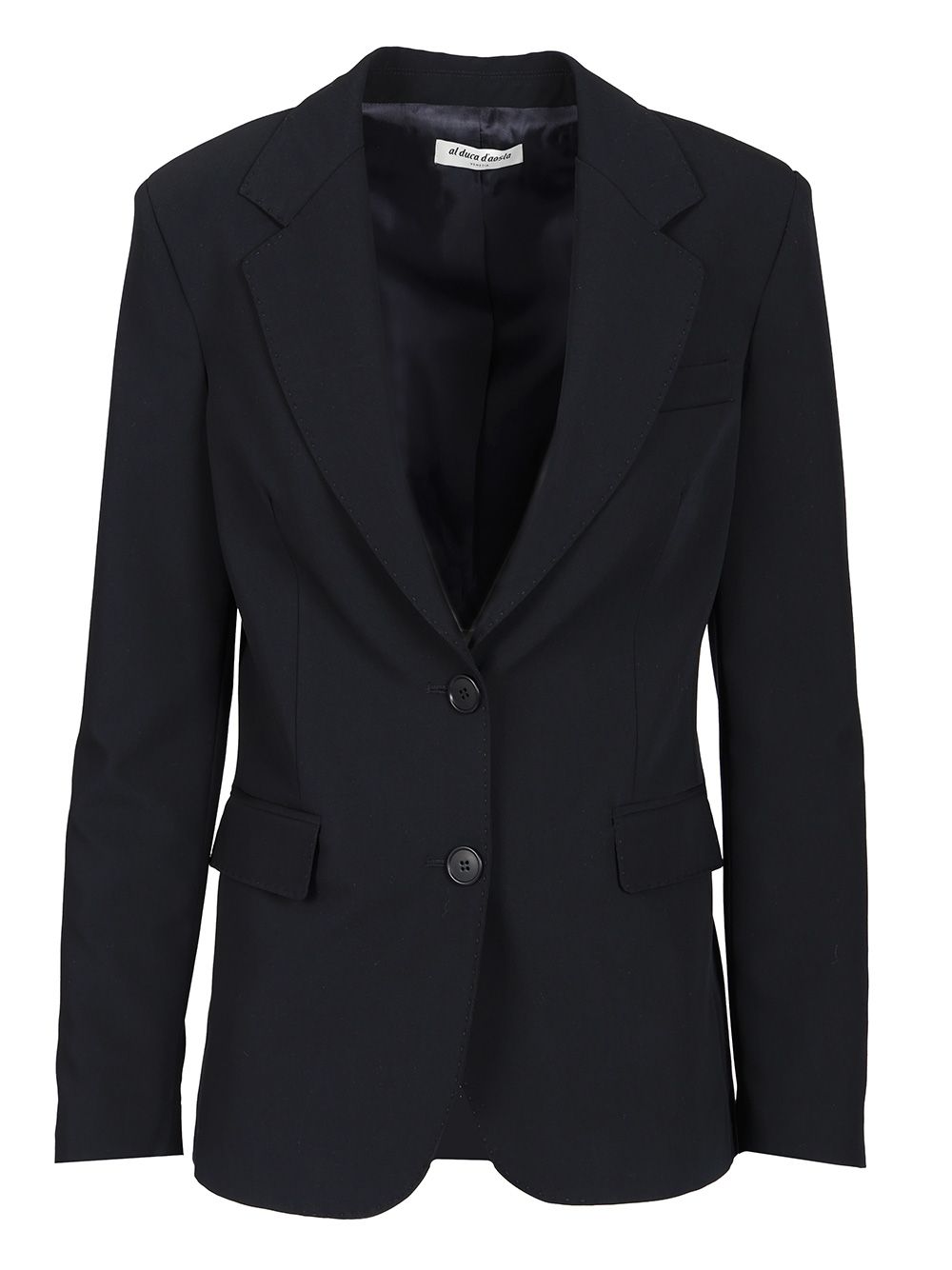 Al Duca D'Aosta Blazer Monopetto In Tela Stretch Bottoni Oro Giacche - Blu | eabc0a031c1be7cbfc08519c98c07af845b886c2