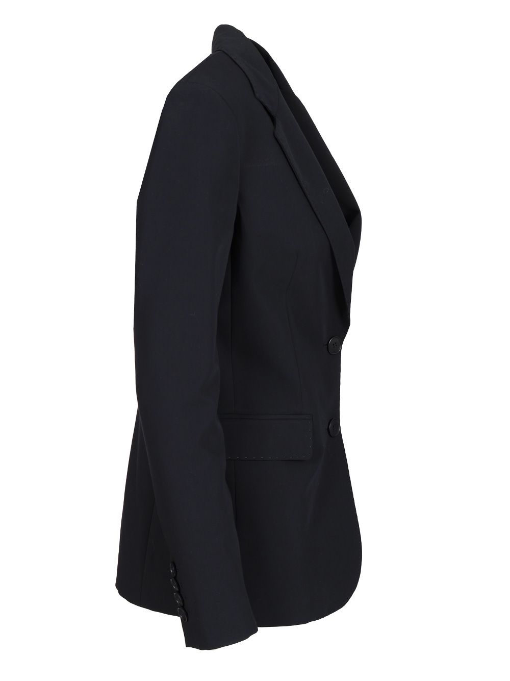 Al Duca D'Aosta Blazer Monopetto In Tela Stretch Bottoni Oro Giacche - Blu | 4be23a19f9e5f1dc8fa8268ab645496d74032cbd