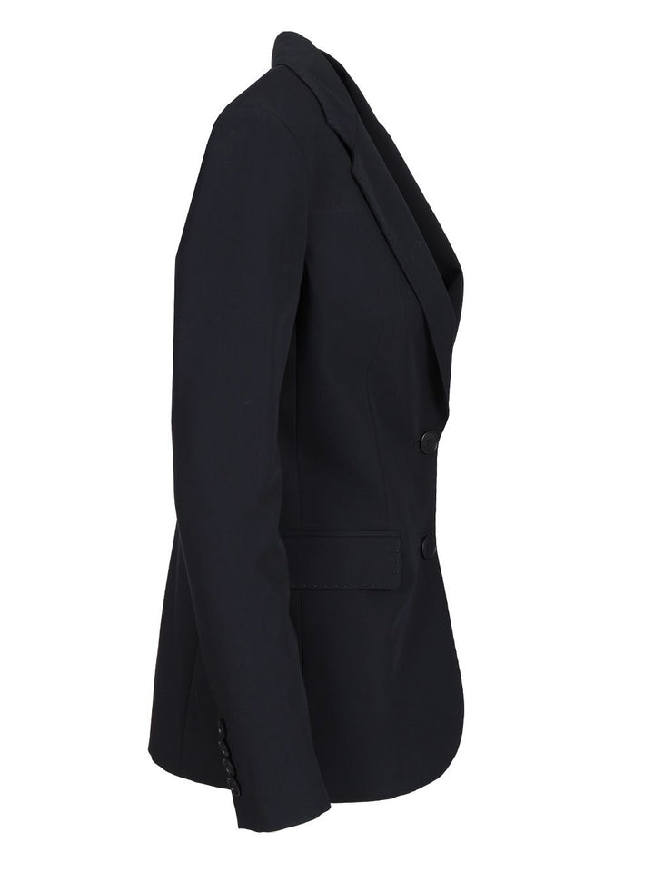 Al Duca D'Aosta Blazer Monopetto In Tela Stretch Bottoni Oro Giacche - Blu | 4be23a19f9e5f1dc8fa8268ab645496d74032cbd