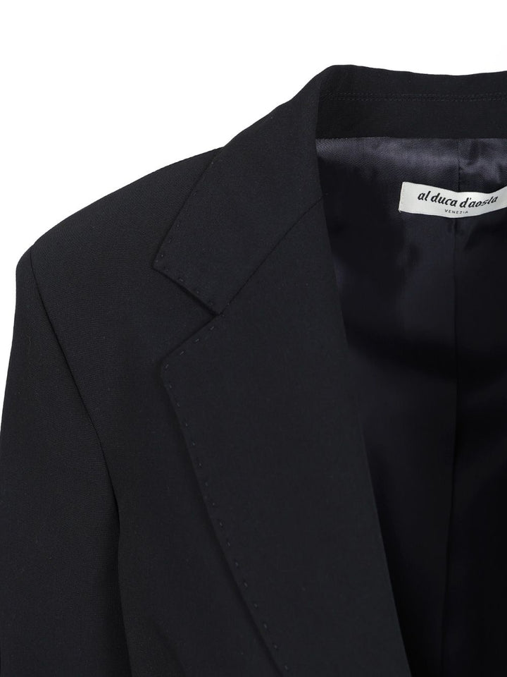 Al Duca D'Aosta Blazer Monopetto In Tela Stretch Bottoni Oro Giacche - Blu | 34791c1ab49e1e75374ba6cea49e6a788790bdb3