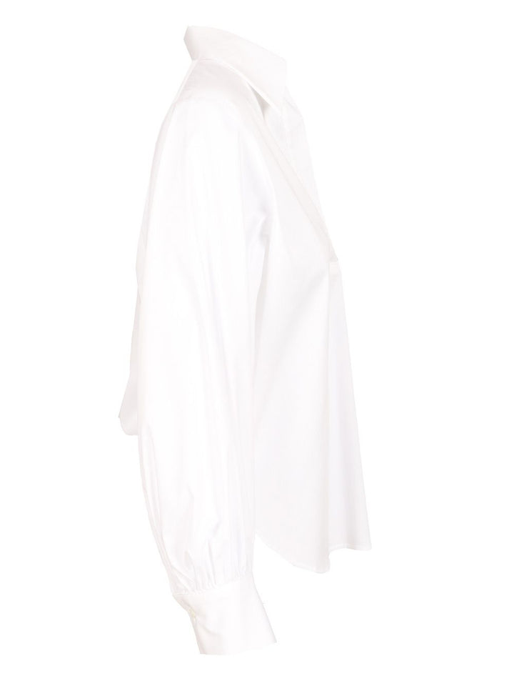 Al Duca D'Aosta Cotton V-Neck Top Top - Bianco | db2e8b12dc3c412fbf3438d59e06150bf55e5b9f