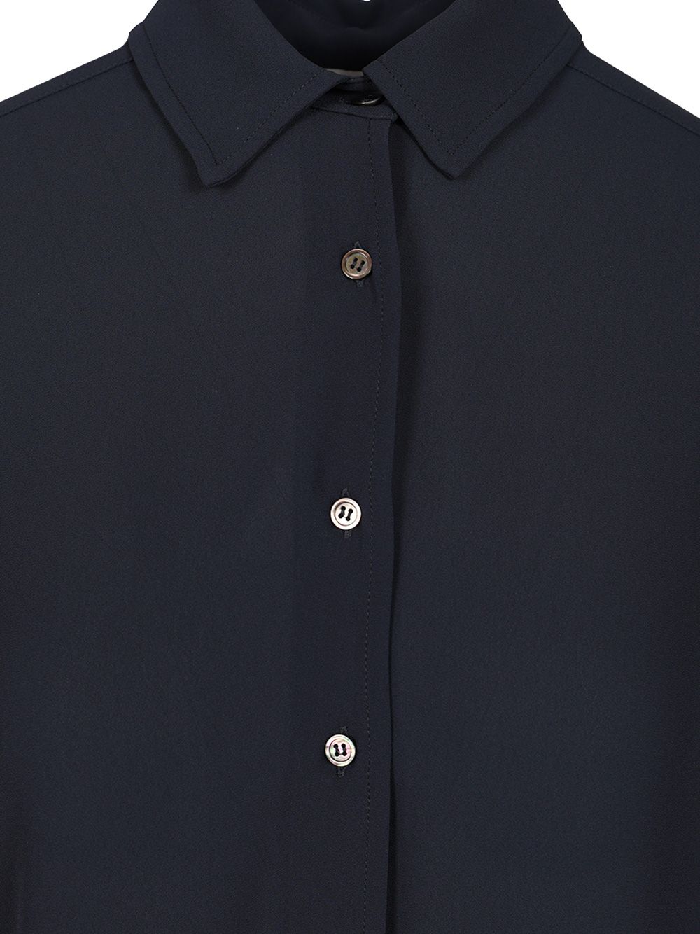 Al Duca D'Aosta Crepe Shirt Shirts - Blu | 48ebebabef9f0a7a1c1e6266952d5a66d5257fb8