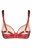 Atelier Bordelle Red Satin-Effect Bra Underwear - Rosso | 06611f56557369150bfcf24e596dae091f31f552