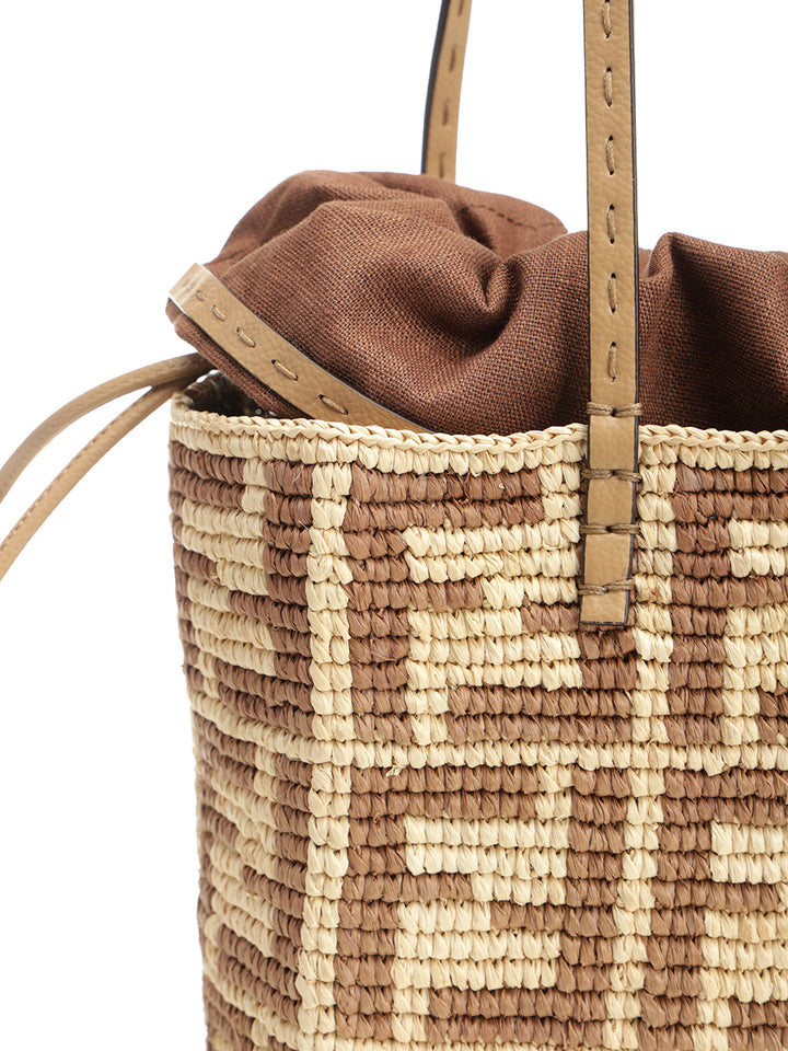 Fendi Roll Small Handbags - Beige | 6471a9fa0b7a2bfd0b73012099ee0c2d0a1af77f