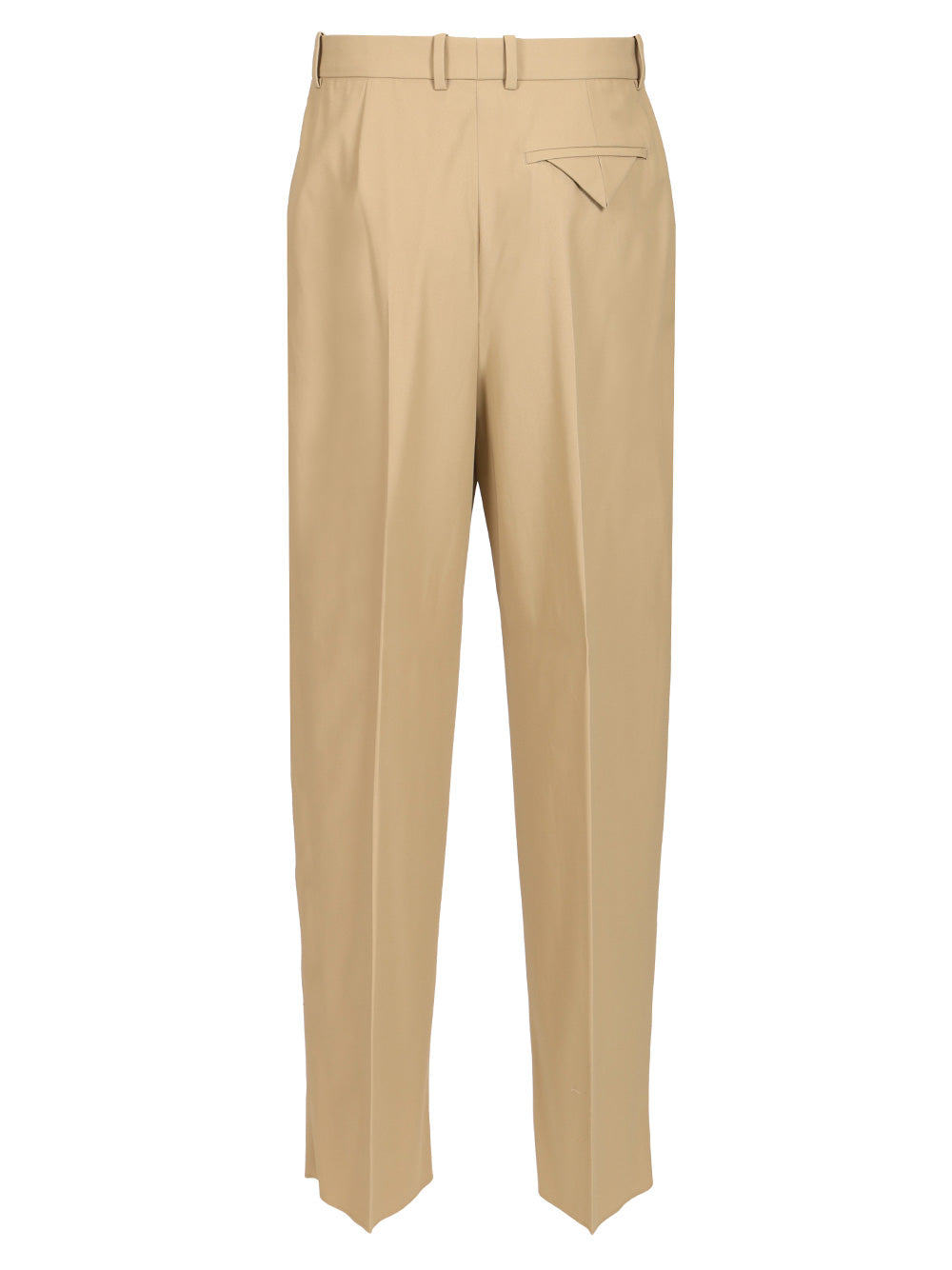 Bottega Veneta In Flowing Cotton Twill Trousers - Beige | 56be71e07e41eba586336304614900fb203a3636