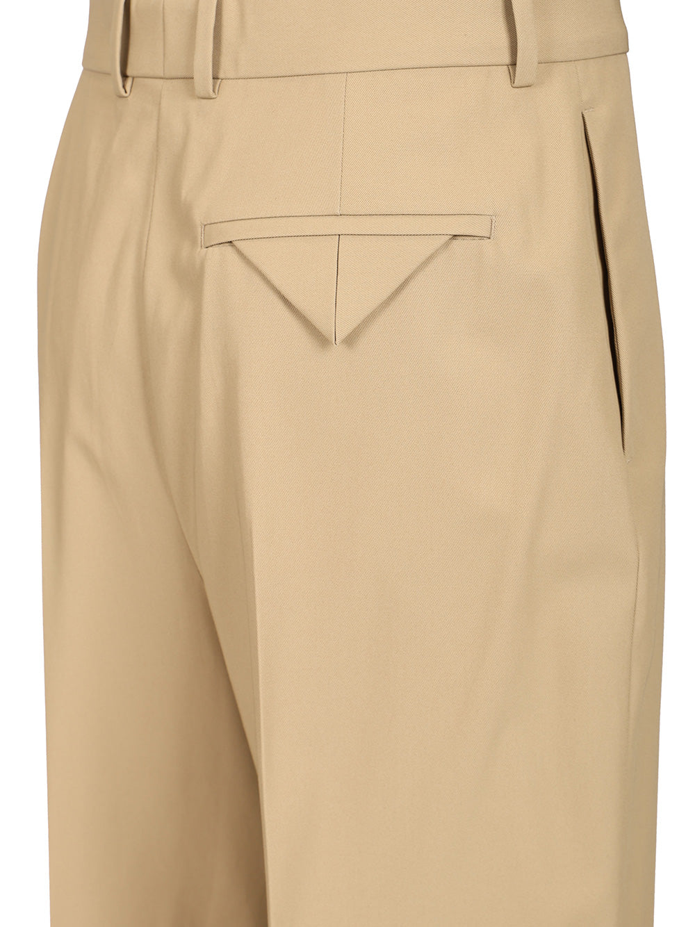 Bottega Veneta In Flowing Cotton Twill Trousers - Beige | 6e5f5c21d7f8e7dc41ee6c01d615905d06d77b3c