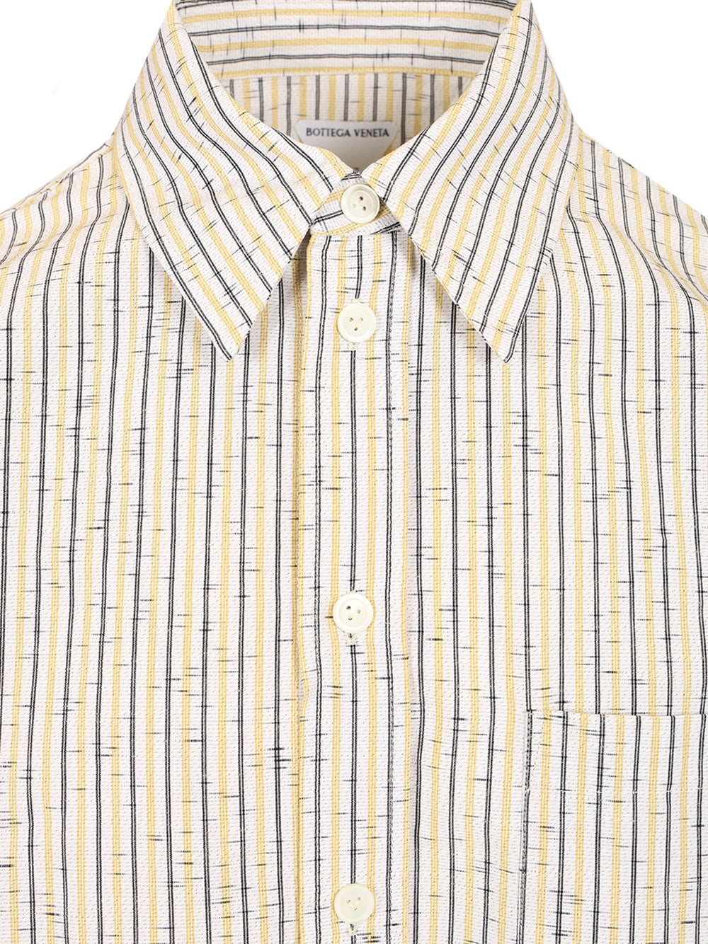 Bottega Veneta Striped Cotton And Linen Shirt Shirts - Multicolor | 840d756788ea7d068a6652bc7d8fc7a5d5ffd389
