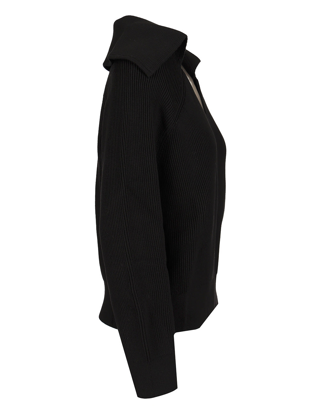Bottega Veneta English Ribbed Cotton Sweater Knitwear - Nero | c0c7a0f8fe1d31d220ecb3d20896d2fb2629c72b