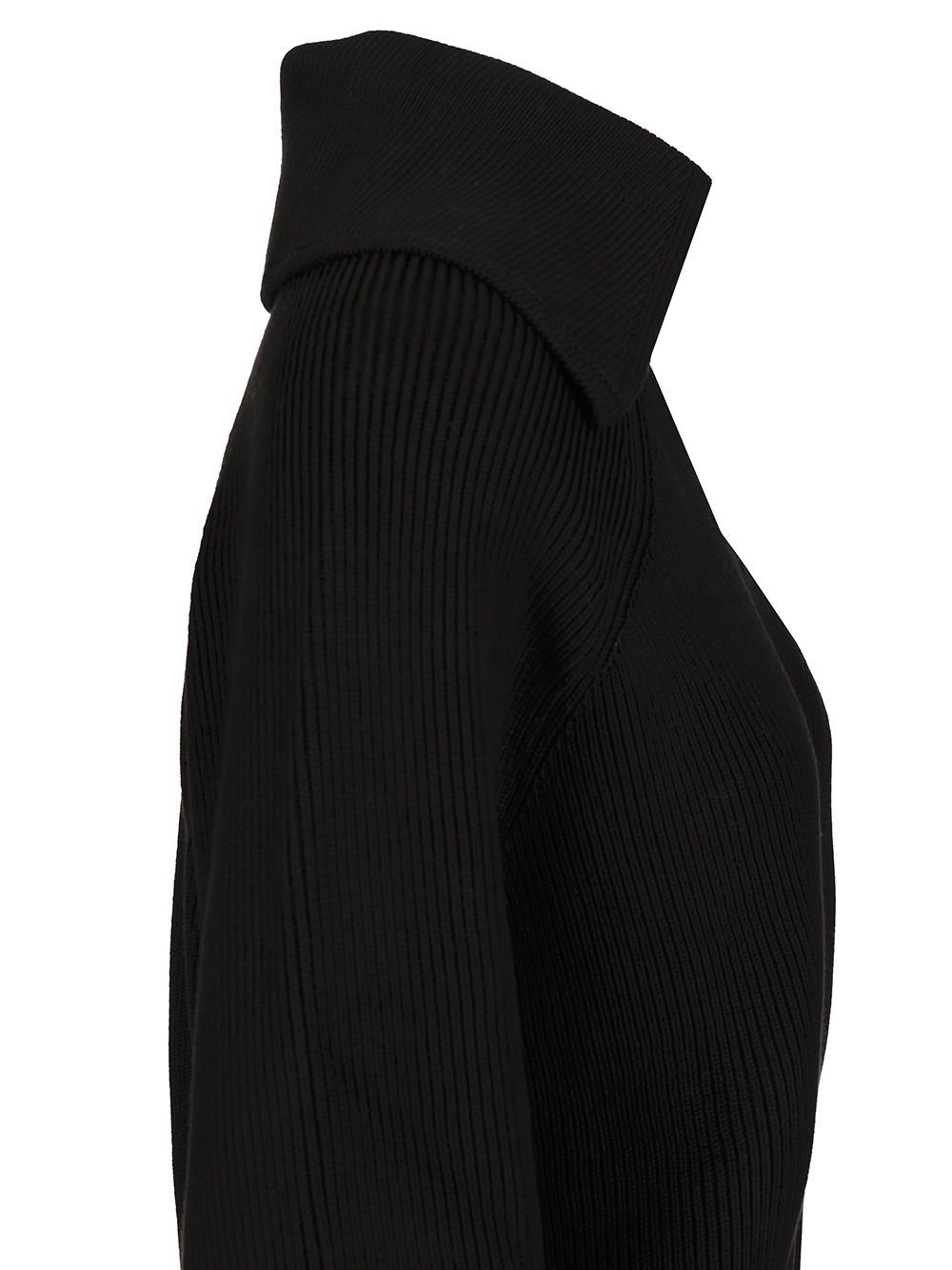 Bottega Veneta English Ribbed Cotton Sweater Knitwear - Nero | 822f6abfceeef7a63c2530912d60b016d73d1936
