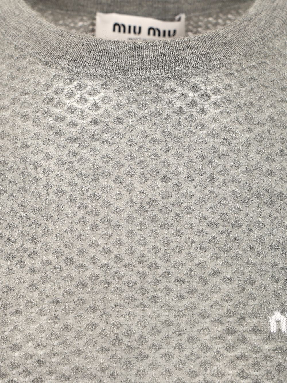 Miu Miu Cashmere Sweater Knitwear - Grey | d519f802fa4b2d626c82a8eb08e67ec177e1ac1f