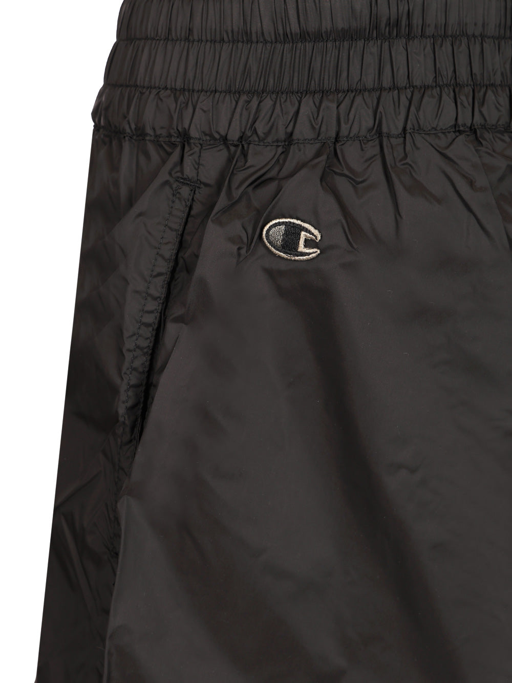 Rick Owens X Champion Bermuda Shorts With Drawstring Trousers - Nero | 26cfa3a869b48dd3cbd569788534fed741fa6476