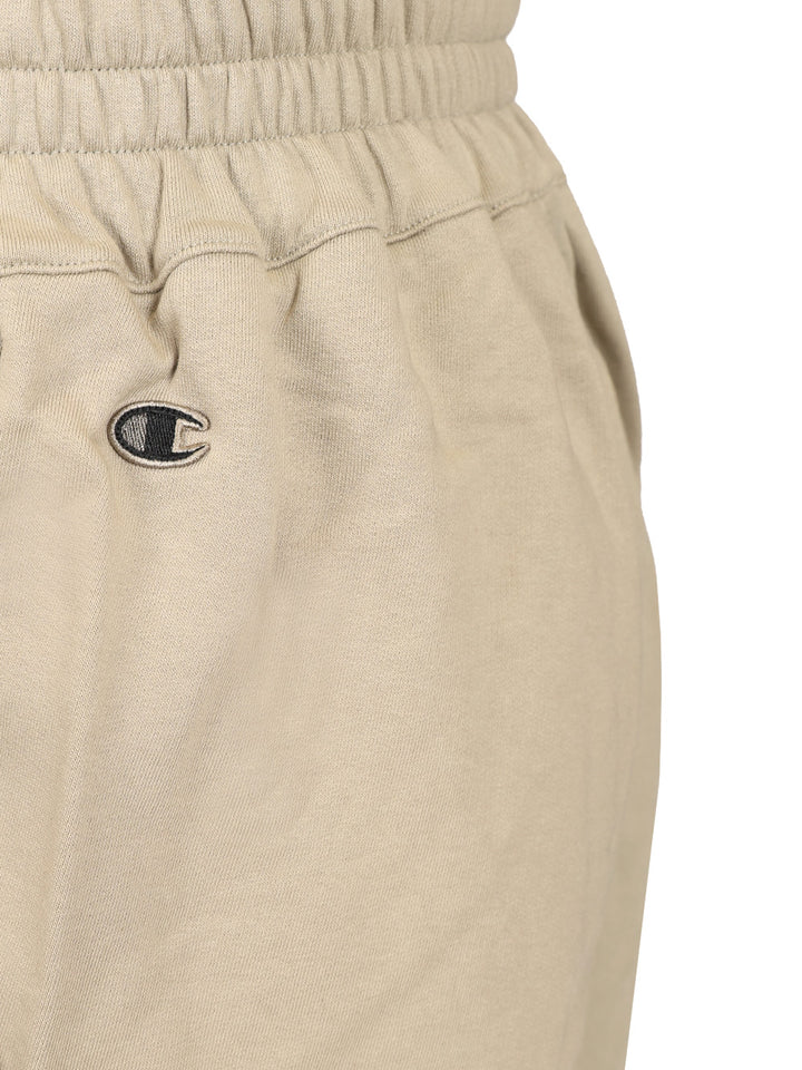 Rick Owens X Champion Cotton Shorts Trousers - Bianco | 64378cacab5f4ca278d88cd22c107ca65713ec6e