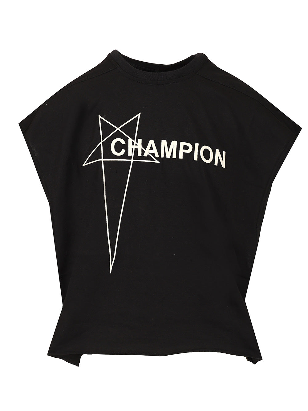 Rick Owens X Champion Cropped T-Shirt - Nero | 1747e95843c71d71b73e6bb745c93ea197fcd713
