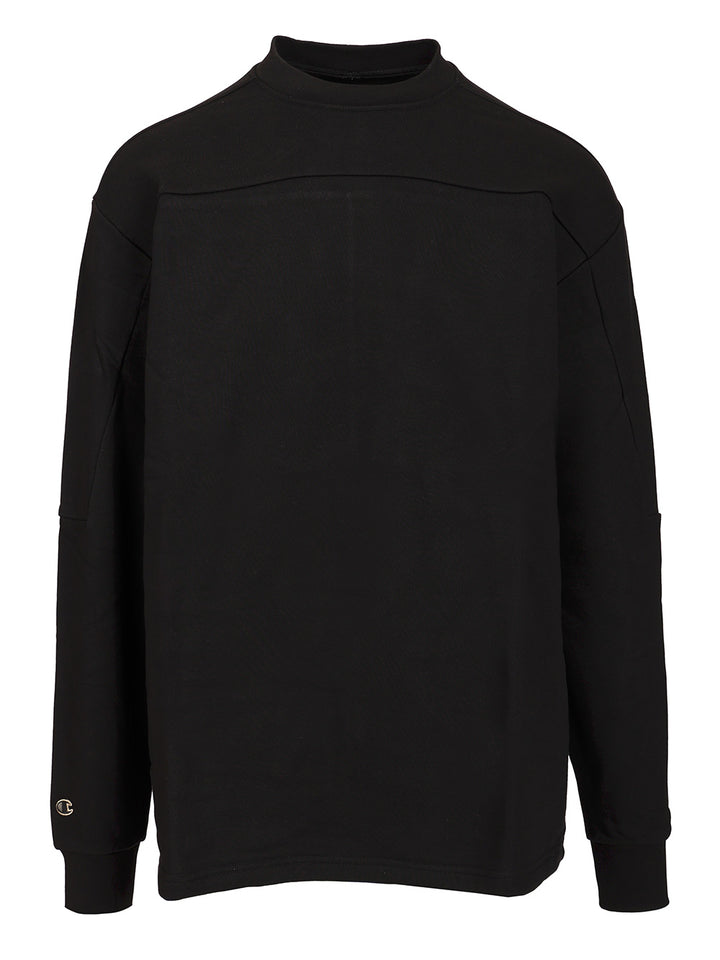 Rick Owens X Champion Cotton Sweatshirt Sweatshirts - Nero | 7e11374292a9eac5ec383e3c4a169499f27a8e97
