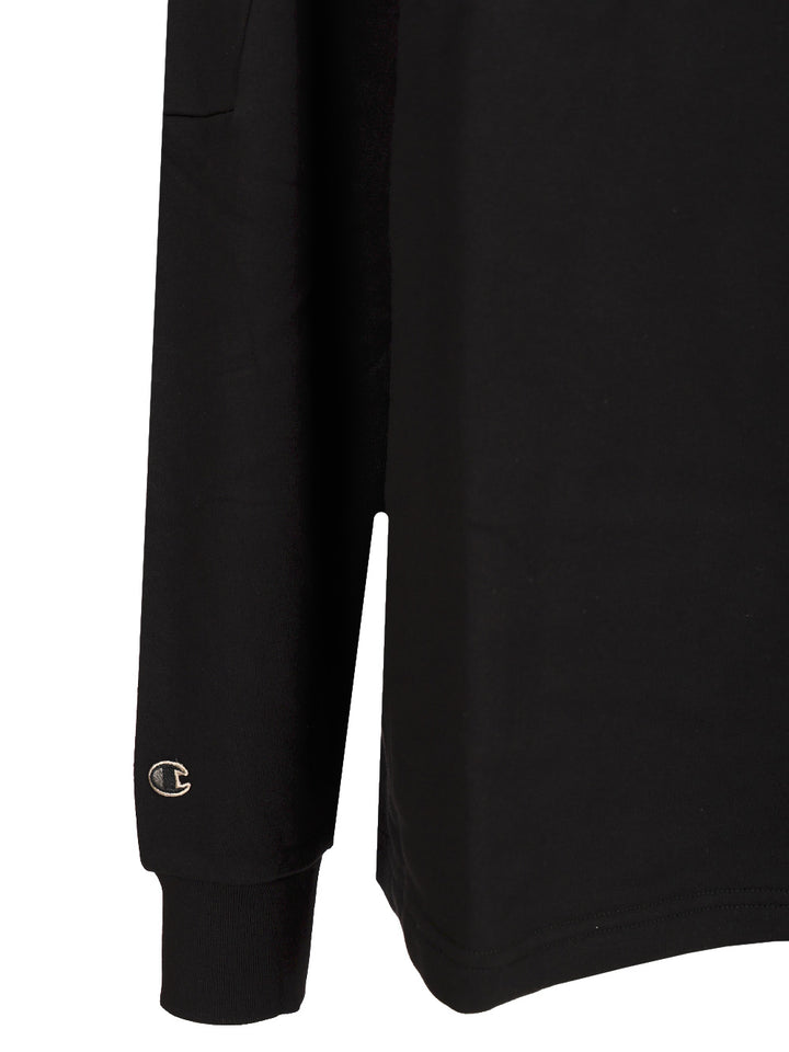 Rick Owens X Champion Cotton Sweatshirt Sweatshirts - Nero | 451c062d11b91e73014609e02847e1a827210383
