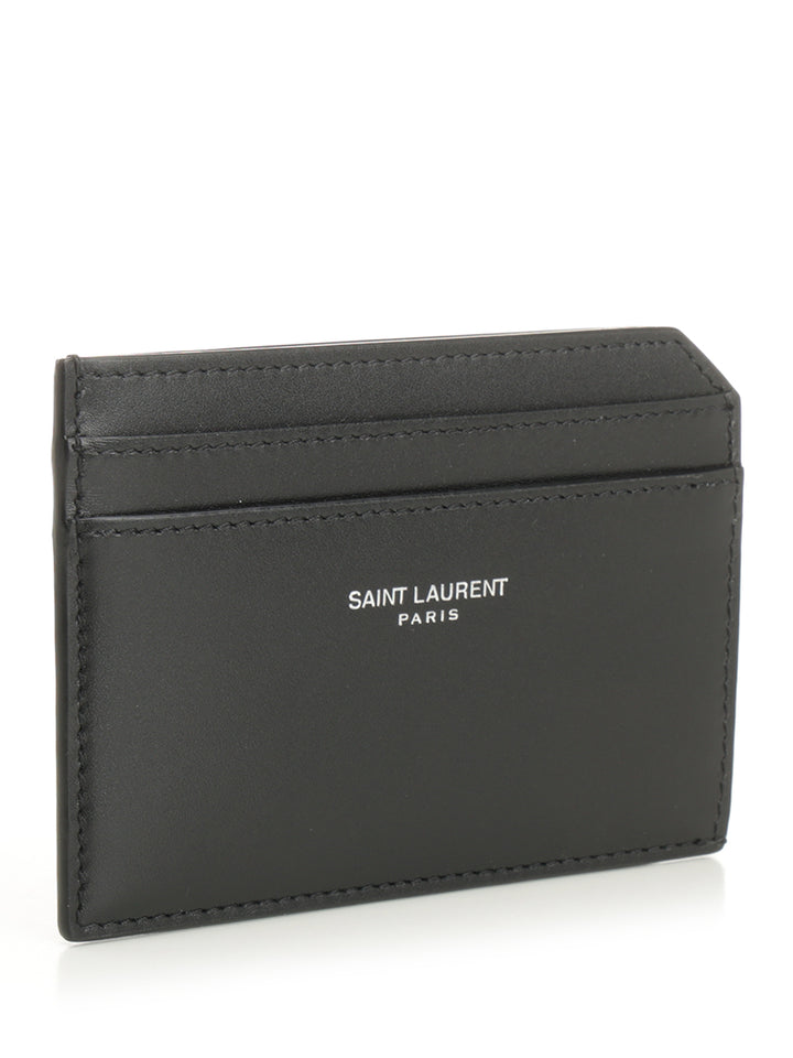 Saint Laurent Open Card Holder Wallets - Nero | 61fd7410b05a3ab7664a20f066768fea3e847652