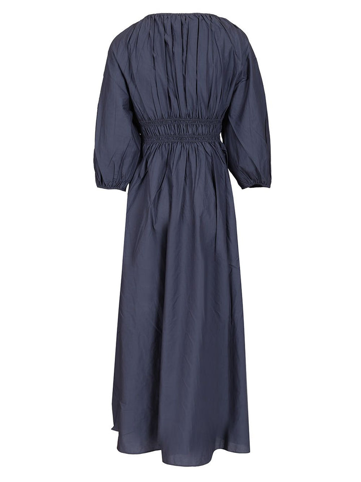 Matteau Shirred Plunge Button Dress Abiti - Blu | c79eb5ec6b0e20a38ccf4bdd9533fd6c8031e1ba