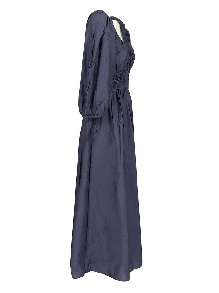 Matteau Shirred Plunge Button Dress Abiti - Blu | 3e2ebd9e6ebcee56d8966fdc95d108ac54bd1d9e