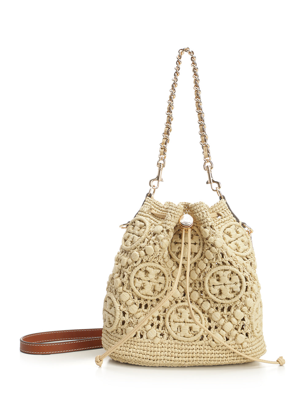 Tory Burch T Monogram Shoulder Bags - Beige | b596b58251d3aa46d68d489f602661101120645c