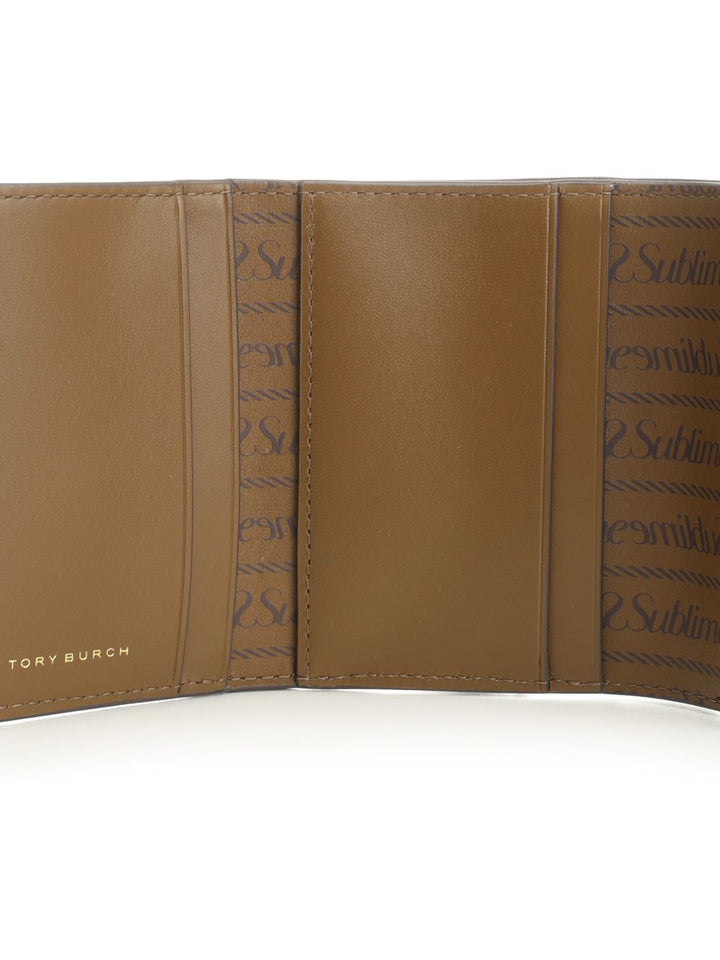 Tory Burch T Monogram Wallets - Marrone | 5edf78e6281f058685a7bd07f81e9f576c93b36b