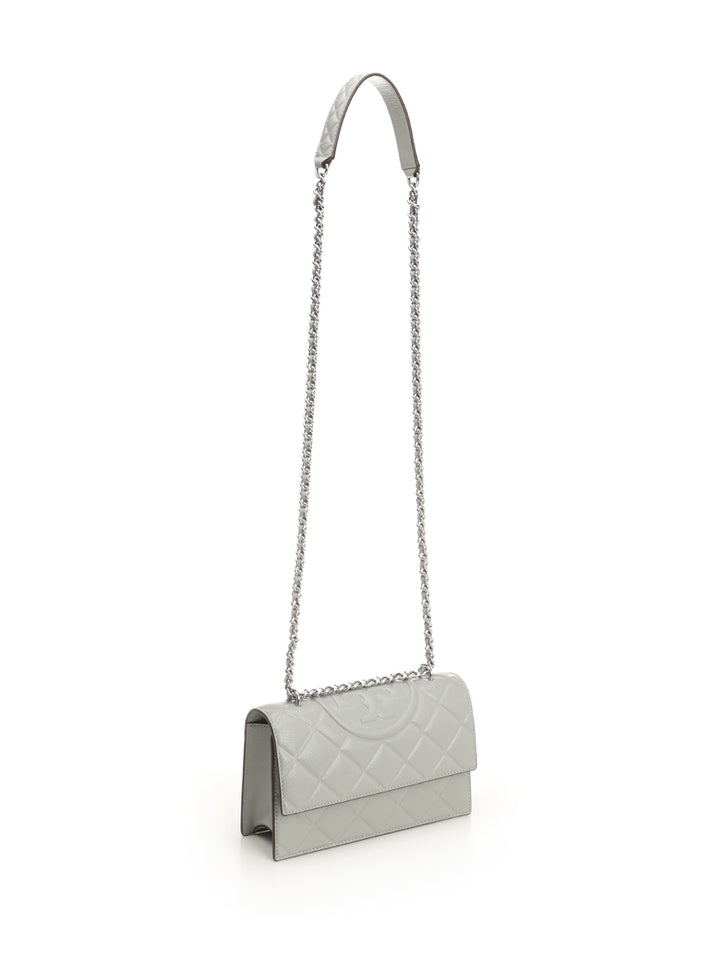 Tory Burch Fleming Shoulder Bags - Grey | 785fb7aba6541b5f8d42d59b08a66e7f50546f28